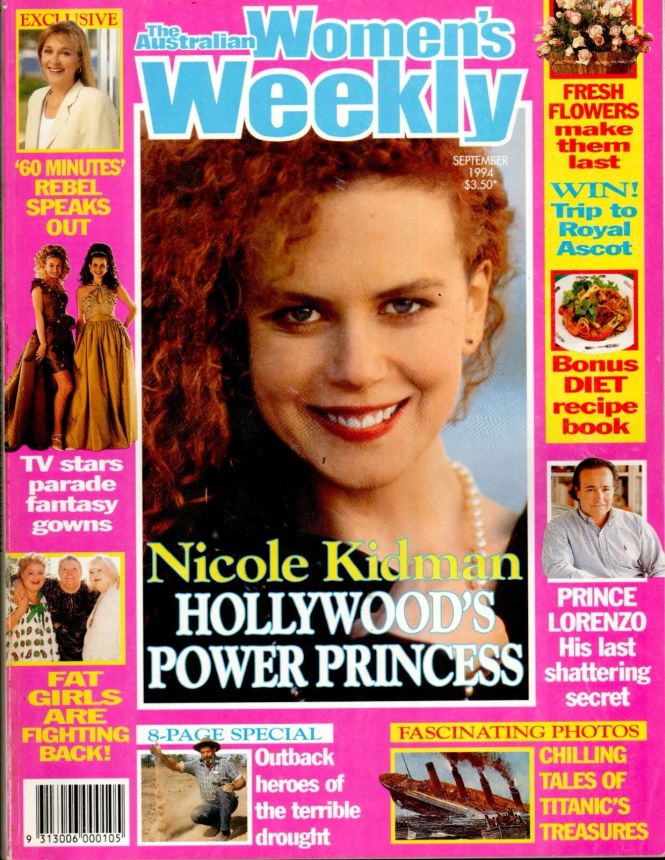 AUSTRALIAN WOMENS WEEKLY magazine side cover  September 1994