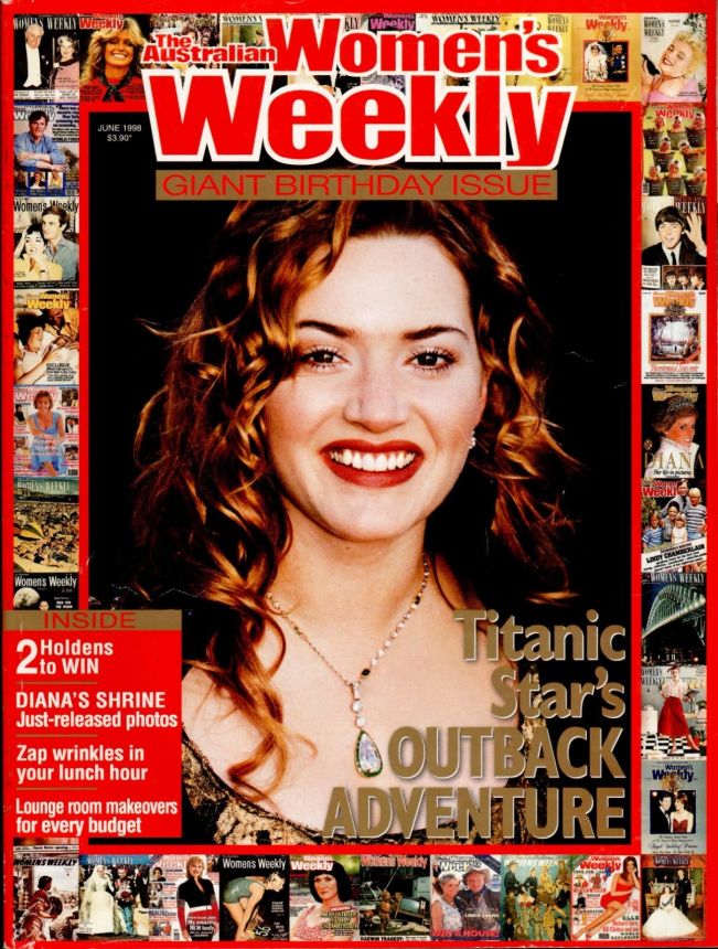 AUSTRALIAN WOMENS WEEKLY magazine side cover  June 1998