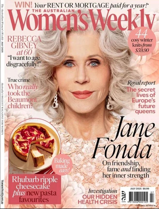 AUSTRALIAN WOMENS WEEKLY magazine side cover  July 2025
