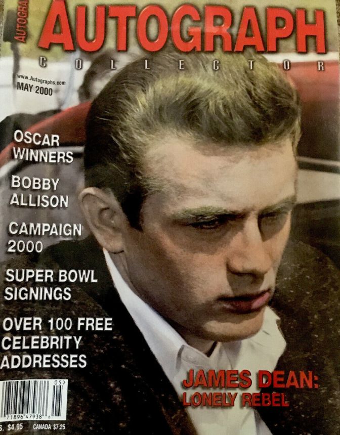 AUTOGRAPH COLLECTOR magazine side cover  May 2000
