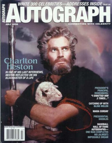 AUTOGRAPH COLLECTOR magazine side cover  July 2008
