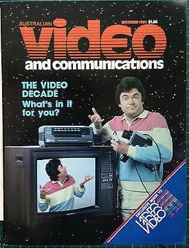 AUSTRALIAN VIDEO AND COMMUNICATIONS magazine side cover Issue 1  October 1981