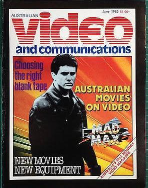 AUSTRALIAN VIDEO AND COMMUNICATIONS magazine side cover Issue 7  June 1982