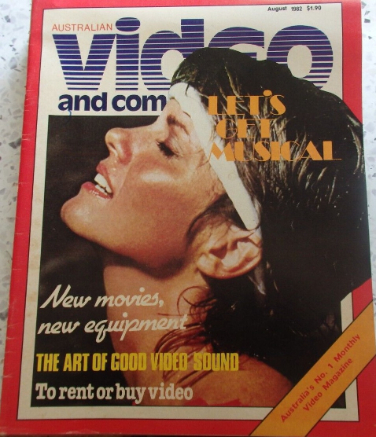 AUSTRALIAN VIDEO AND COMMUNICATIONS magazine side cover Issue 9  August 1982