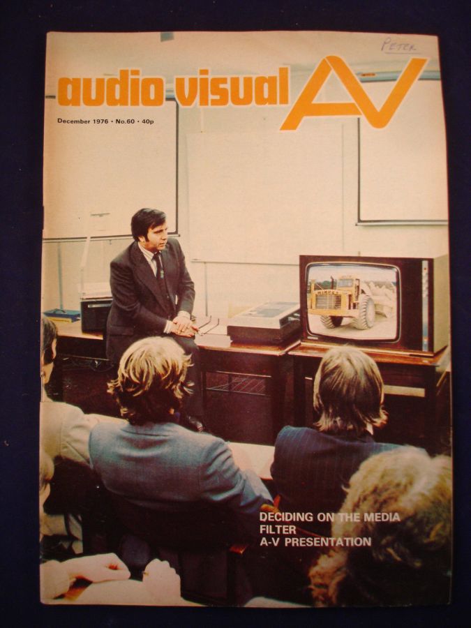 AUDIO VISUAL AV magazine side cover Issue 60  December 1976