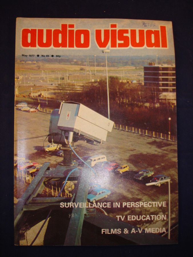 AUDIO VISUAL AV magazine side cover Issue 65  May 1977