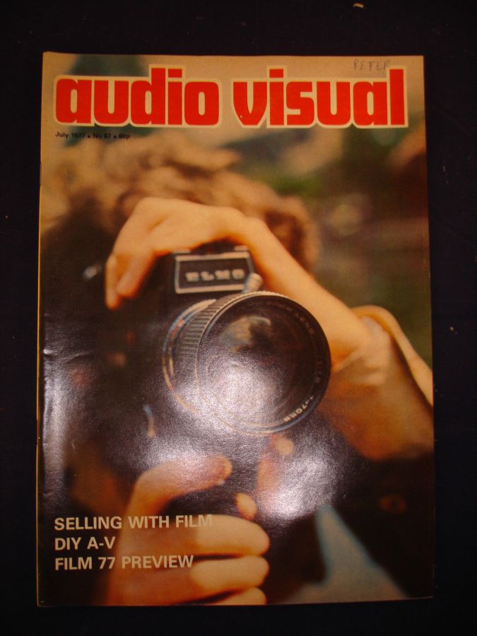 AUDIO VISUAL AV magazine side cover Issue 67  July 1977