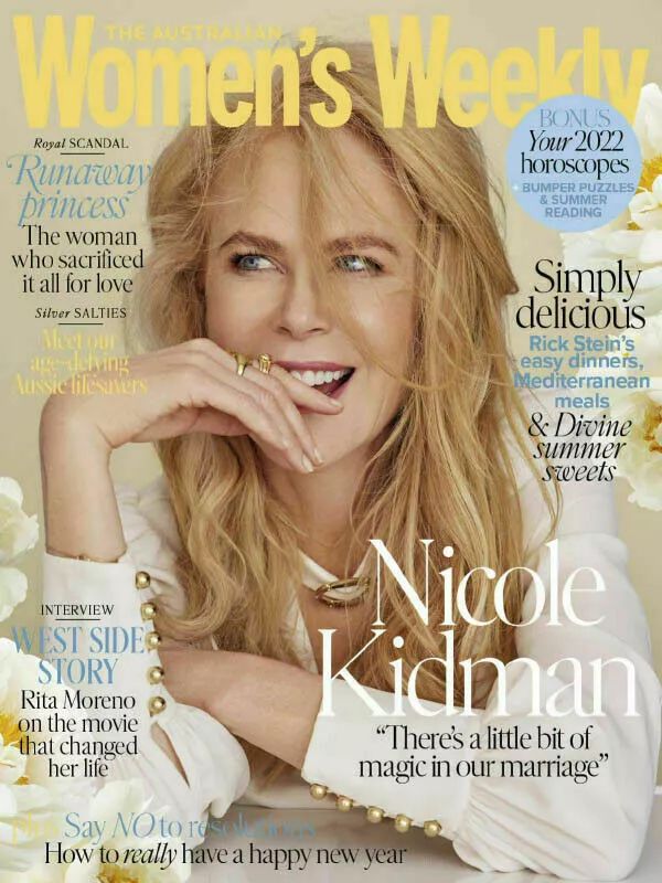 AUSTRALIAN WOMENS WEEKLY magazine side cover  January 2022
