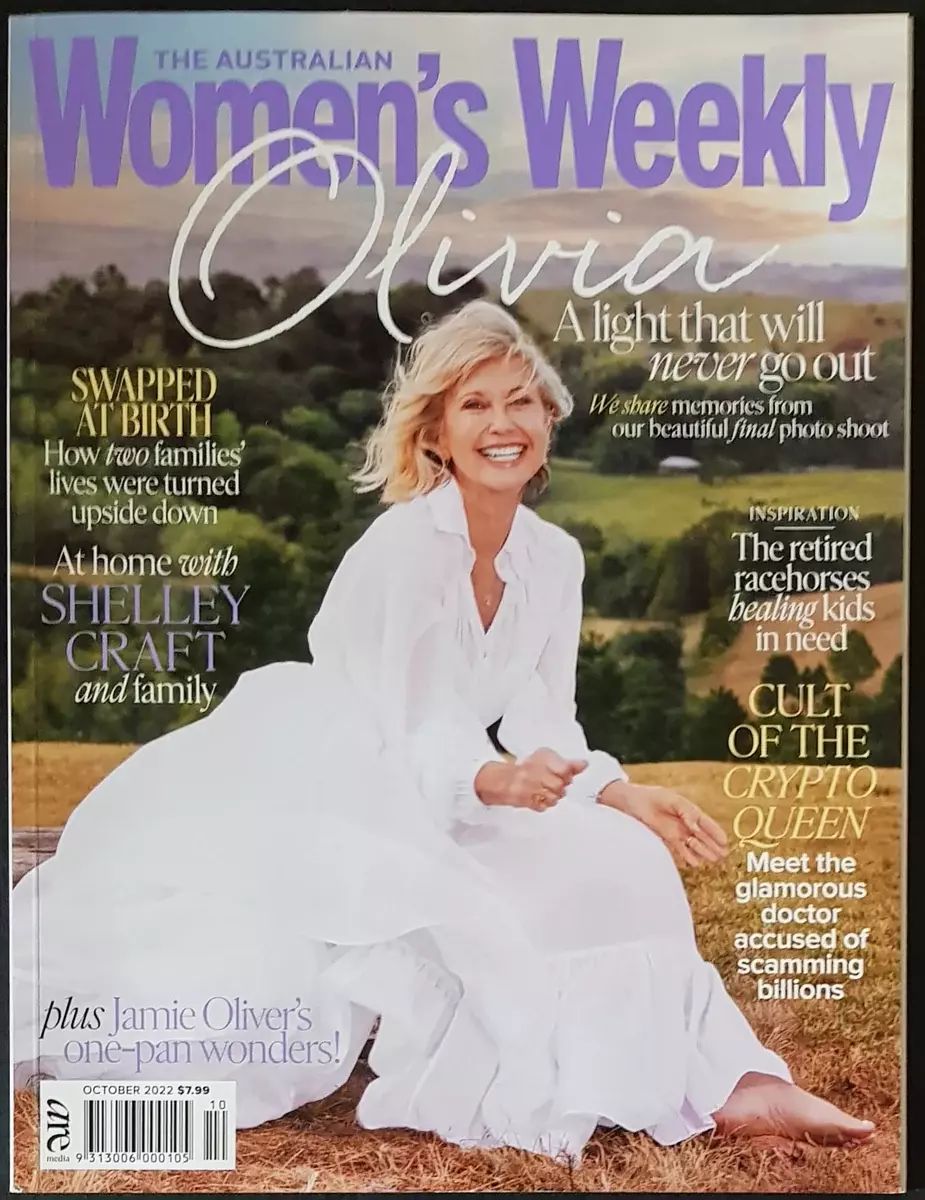 AUSTRALIAN WOMENS WEEKLY magazine side cover  October 2022