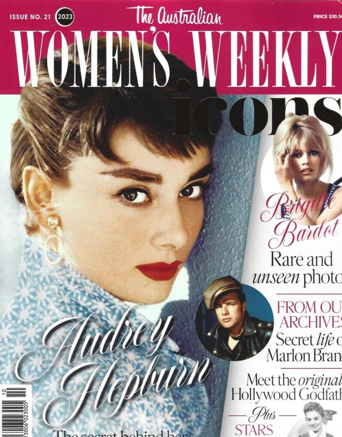 AUSTRALIAN WOMENS WEEKLY ICONS magazine side cover Issue 21   2023