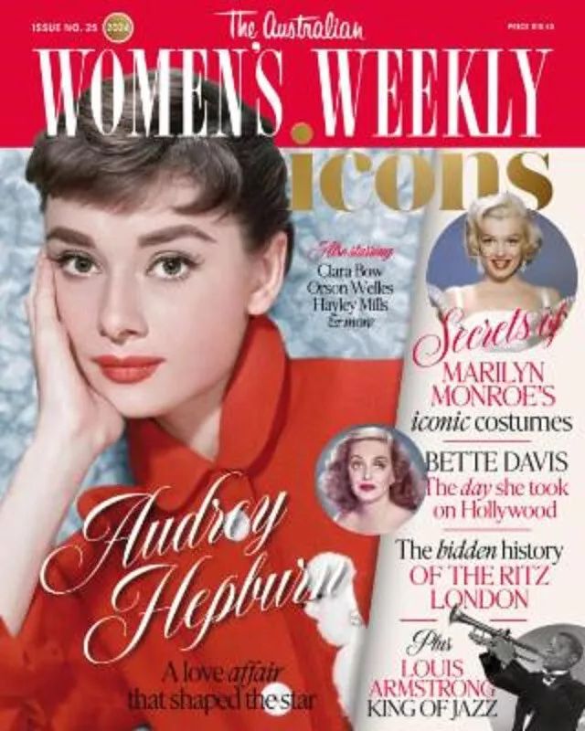 AUSTRALIAN WOMENS WEEKLY ICONS magazine side cover Issue 25   2024