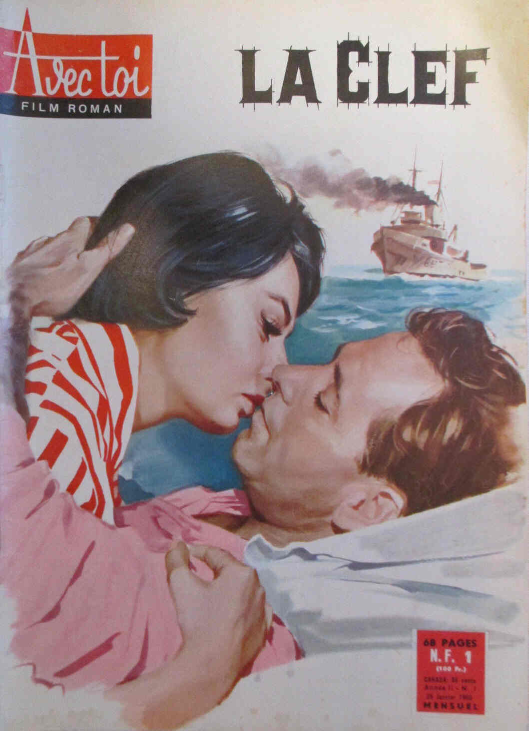 AVEC TOI magazine side cover Issue 1 January 1960