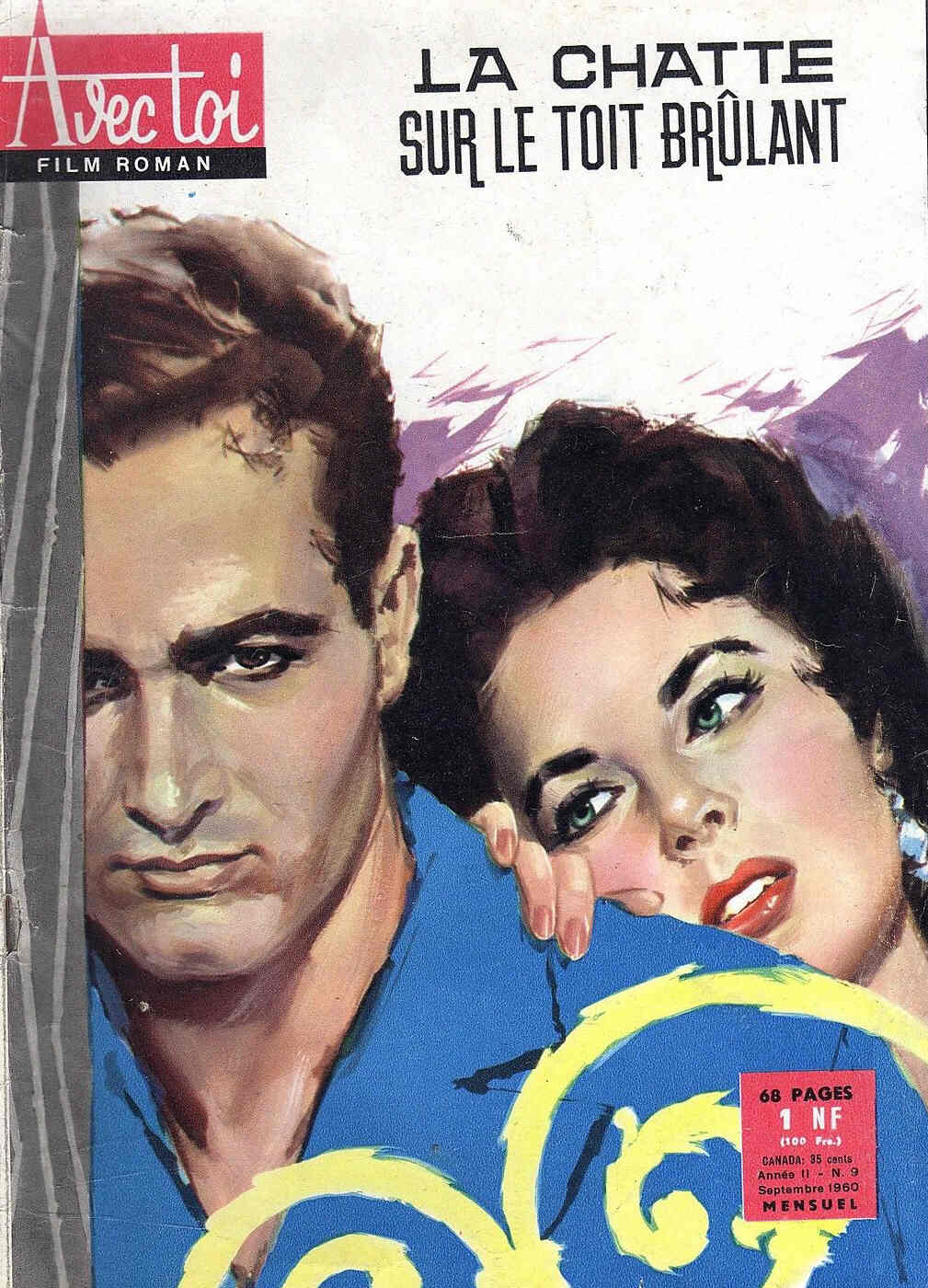 AVEC TOI magazine side cover Issue 9 September 1960