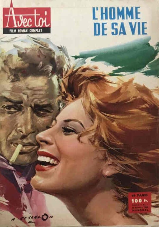 AVEC TOI magazine side cover Issue 1 25 November 1959