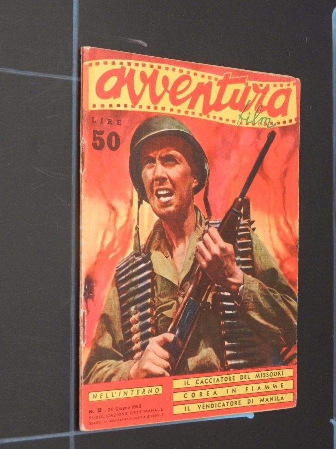 AVVENTURA FILM magazine side cover Issue 2 20 June 1953