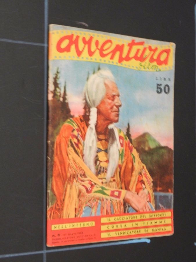 AVVENTURA FILM magazine side cover Issue 3 27 June 1953