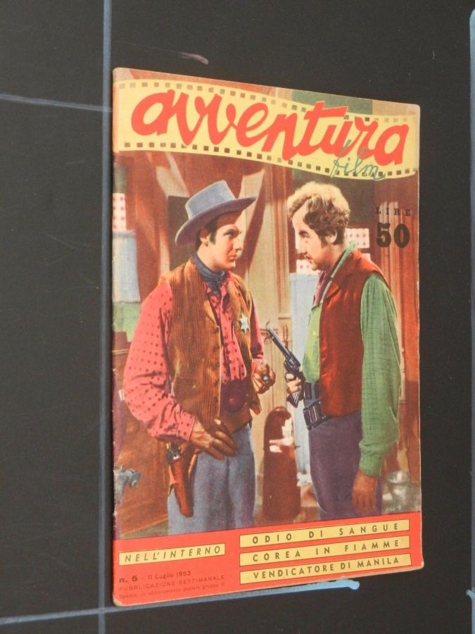 AVVENTURA FILM magazine side cover Issue 5 11 July 1953