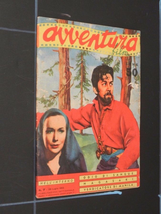 AVVENTURA FILM magazine side cover Issue 7 25 July 1953
