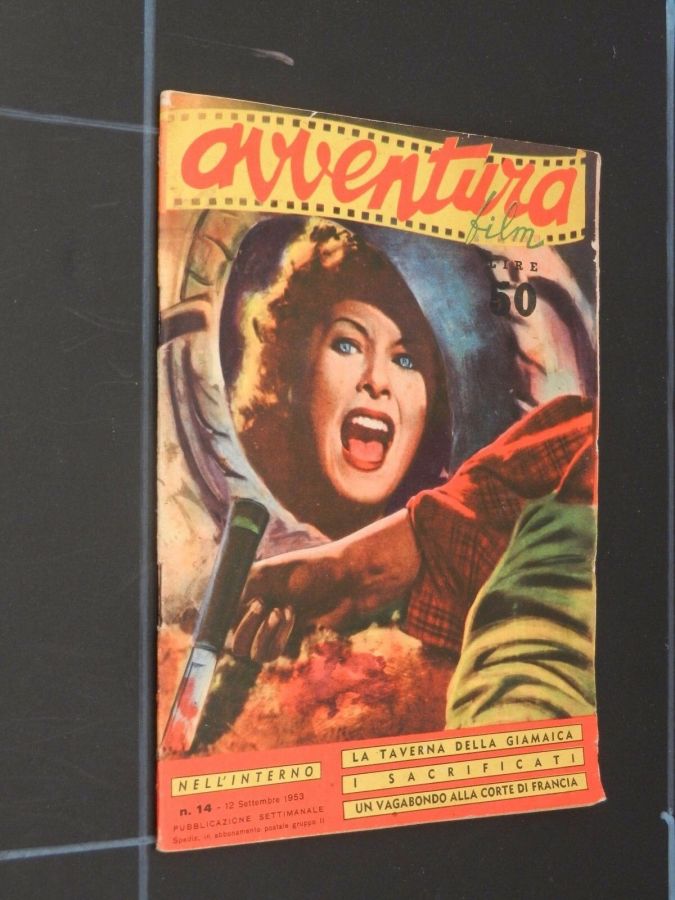 AVVENTURA FILM magazine side cover Issue 14 12 September 1953