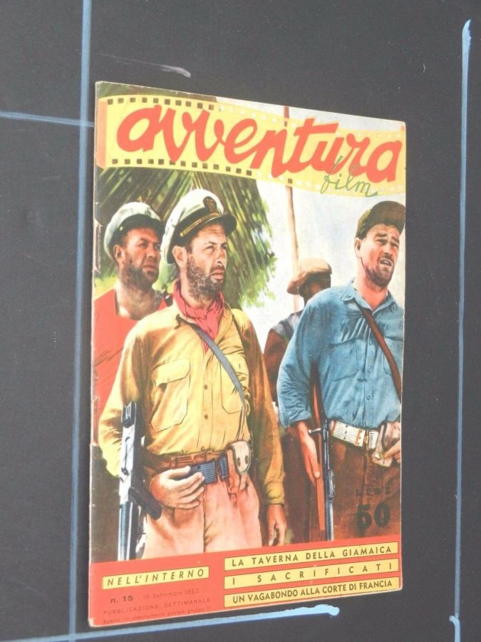 AVVENTURA FILM magazine side cover Issue 15 19 September 1953