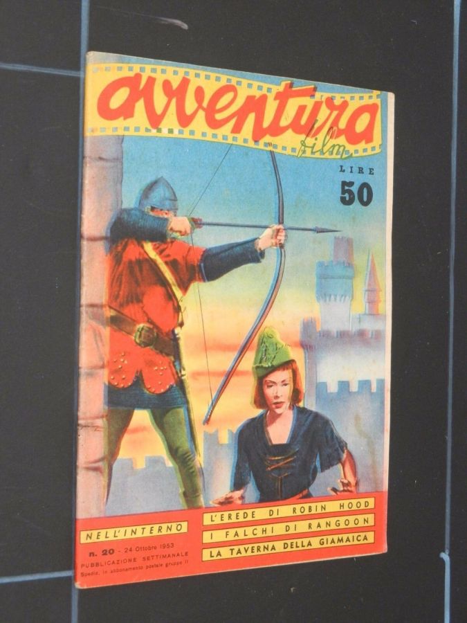 AVVENTURA FILM magazine side cover Issue 20 24 October 1953