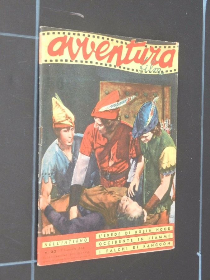 AVVENTURA FILM magazine side cover Issue 22 7 November 1953