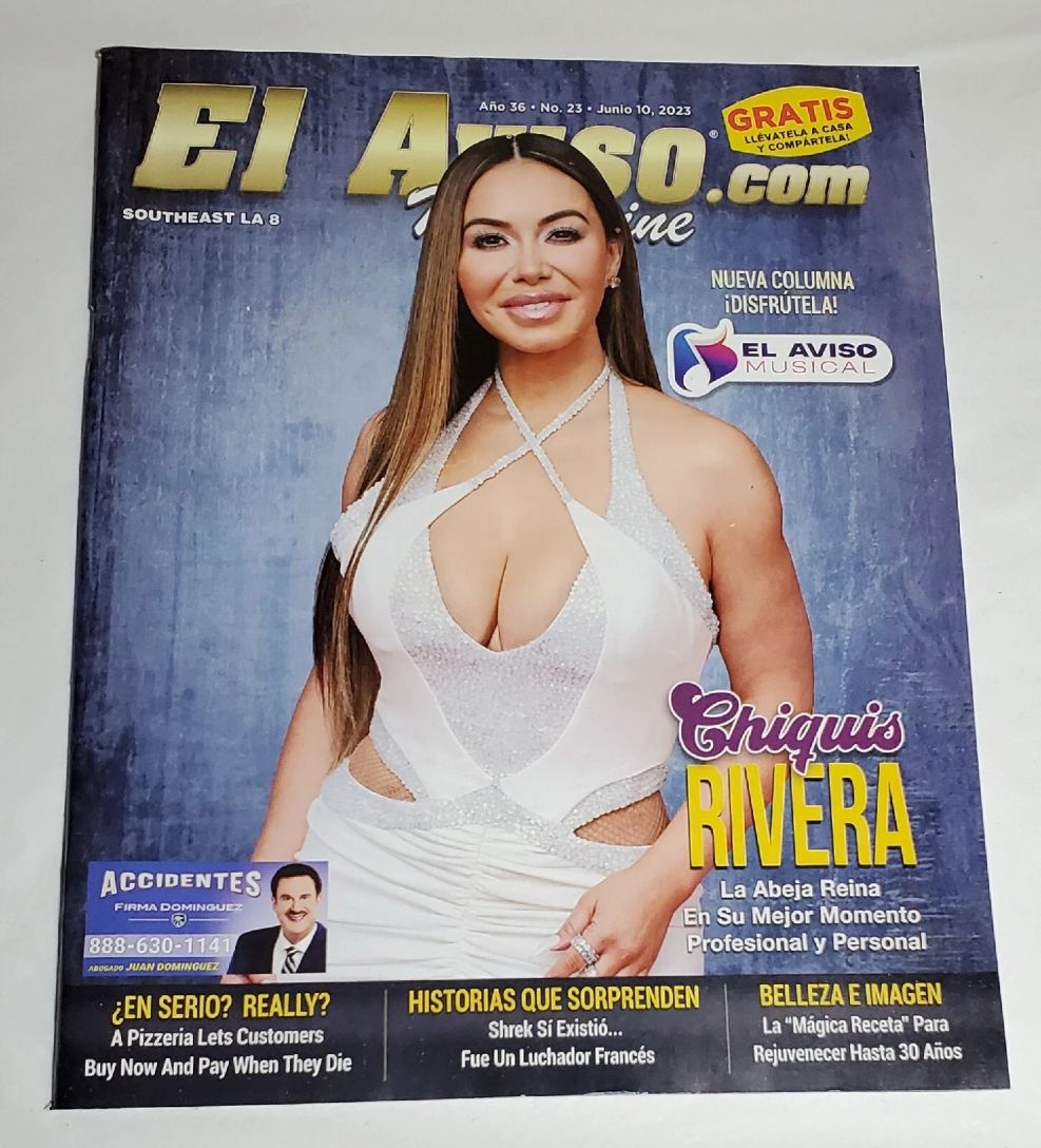 EL AVISO magazine side cover Issue 23 10 June 2023