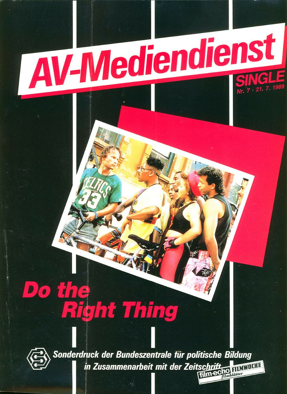 AV-MEDIENDIENST magazine side cover Issue 7 21 July 1989