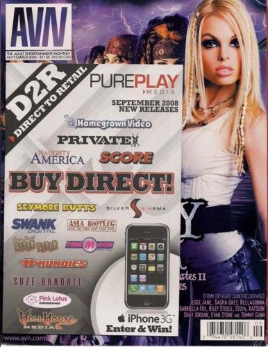 AVN magazine side cover September 2008
