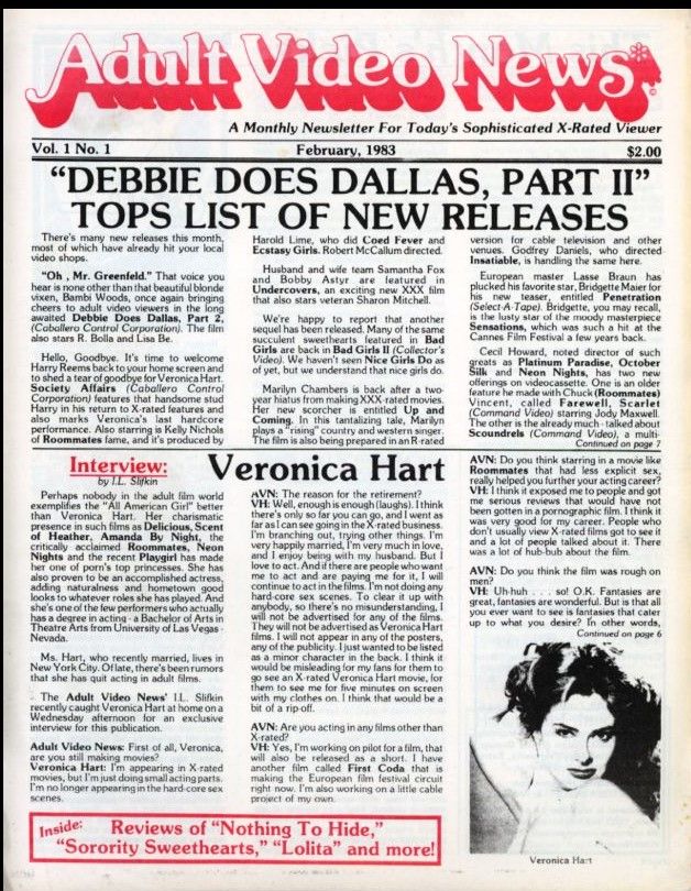 AVN magazine side cover  Vol 1 No  1  February 1983