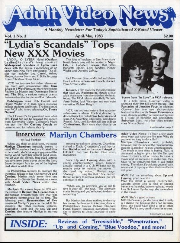 AVN magazine side cover  Vol 1 No  3  April/May 1983