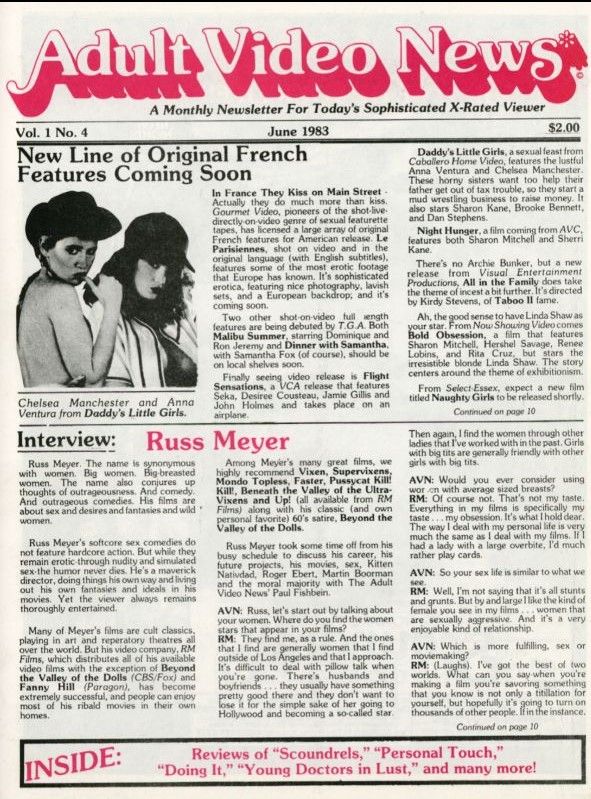 AVN magazine side cover  Vol 1 No  4  June 1983
