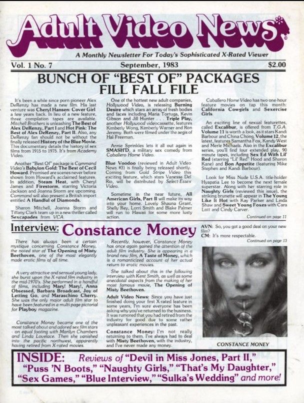 AVN magazine side cover  Vol 1 No  7  September 1983