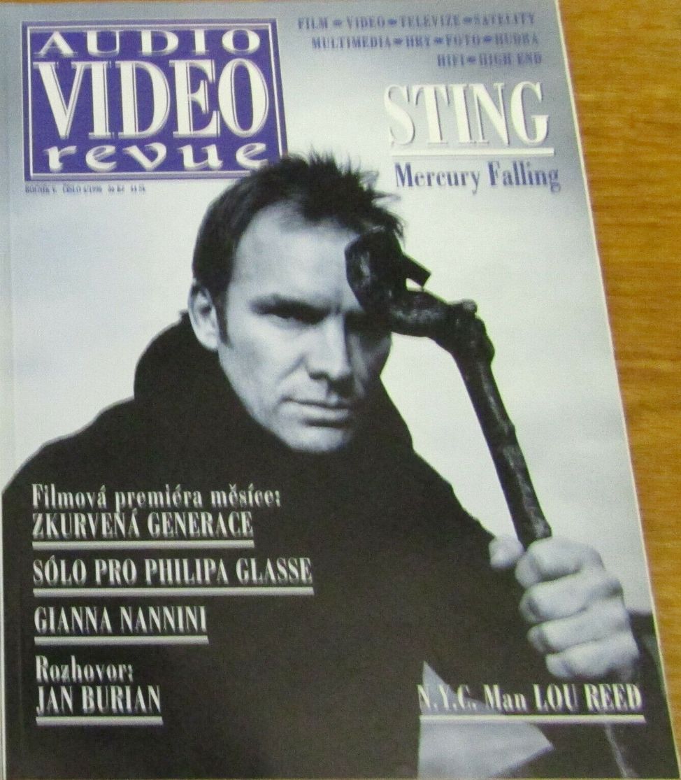 AUDIO VIDEO REVUE magazine side cover  April 1996