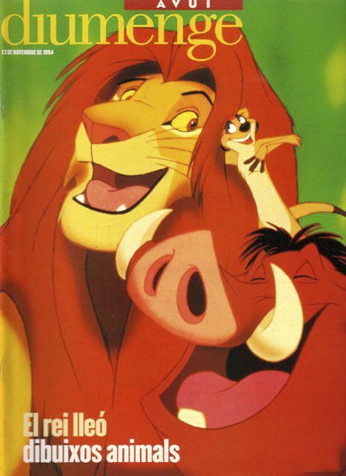 AVUI DIUMENGE magazine side cover 13 November 1994