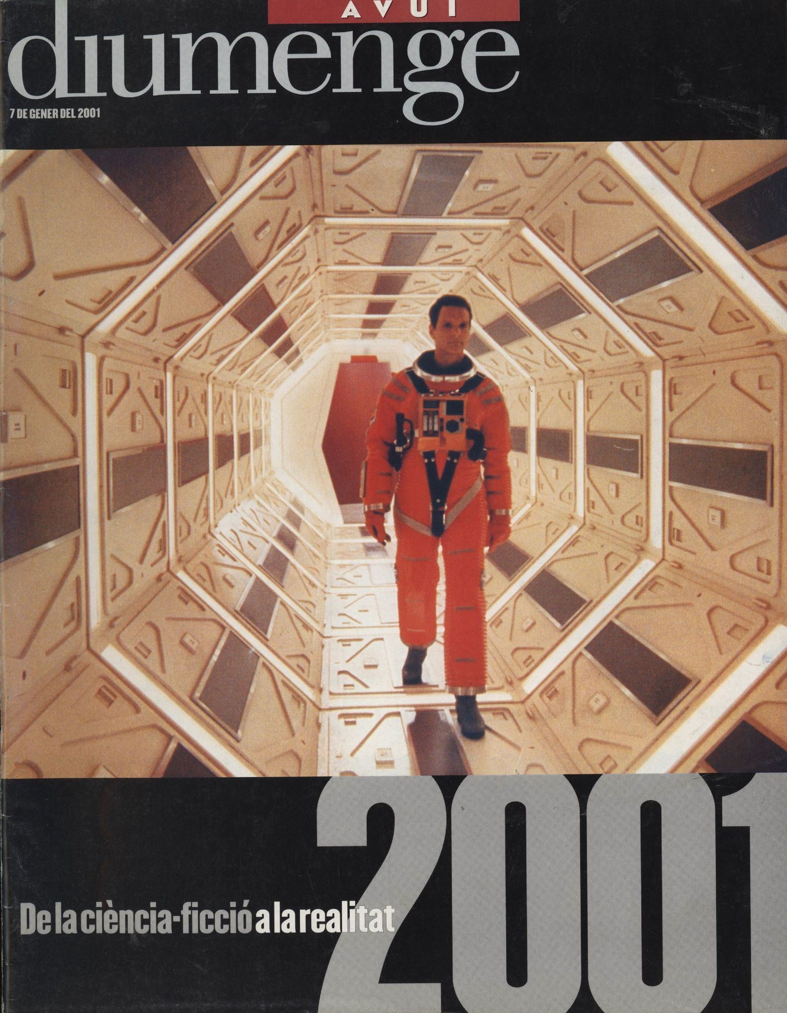 AVUI DIUMENGE magazine side cover 7 January 2001