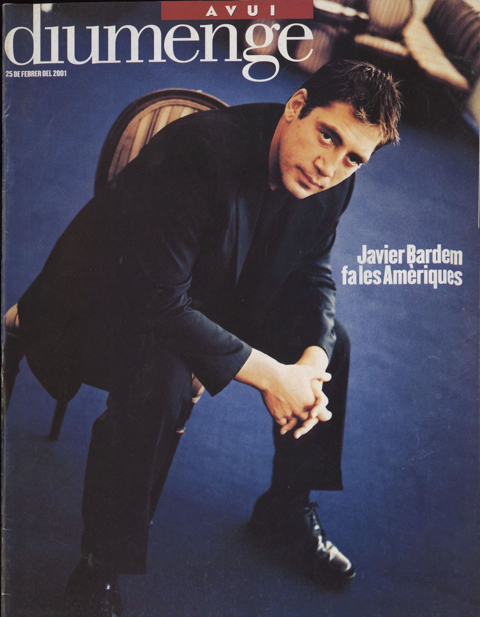 AVUI DIUMENGE magazine side cover 25 February 2001