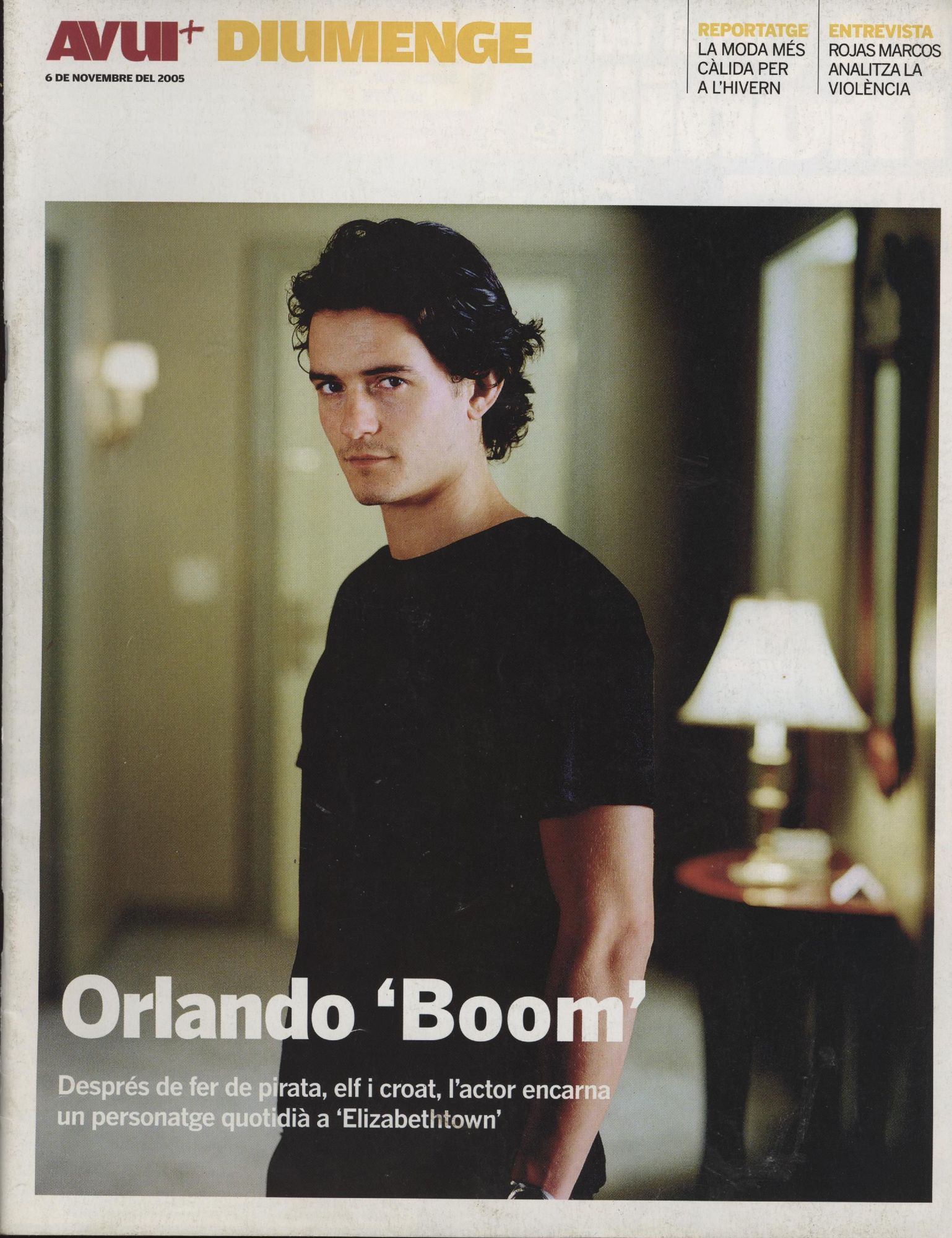 AVUI DIUMENGE magazine side cover 6 November 2005