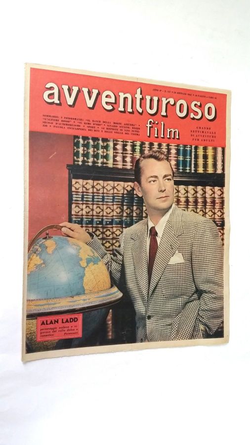 AVVENTUROSO FILM magazine side cover Issue 117 13 January 1952
