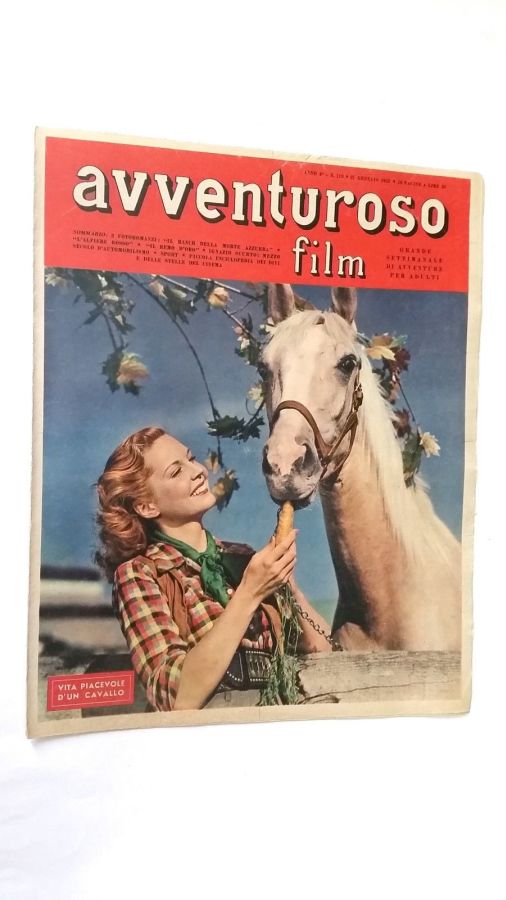 AVVENTUROSO FILM magazine side cover Issue 119 27 January 1952
