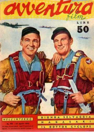 AVVENTURA FILM magazine side cover Issue 11 22 August 1953