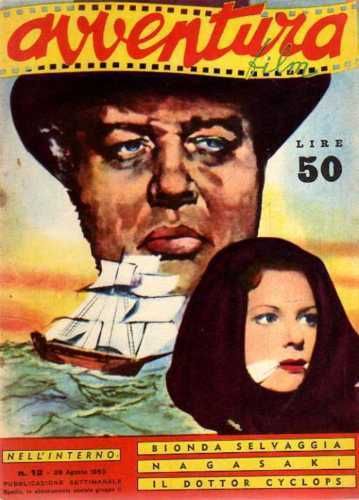 AVVENTURA FILM magazine side cover Issue 12 29 August 1953