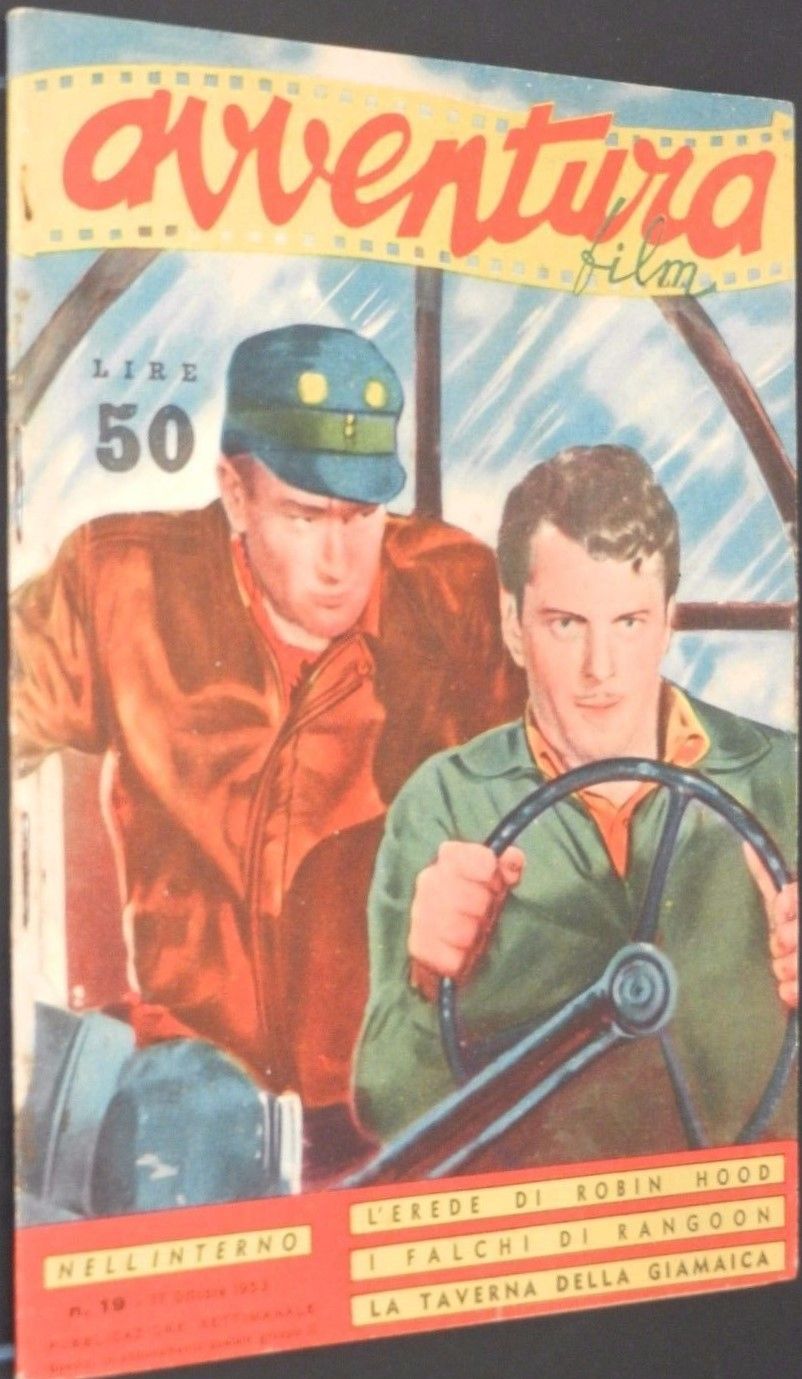 AVVENTURA FILM magazine side cover Issue 19 17 October 1953
