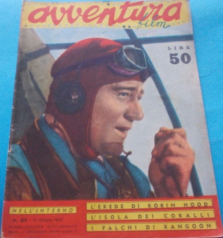 AVVENTURA FILM magazine side cover Issue 21 31 October 1953