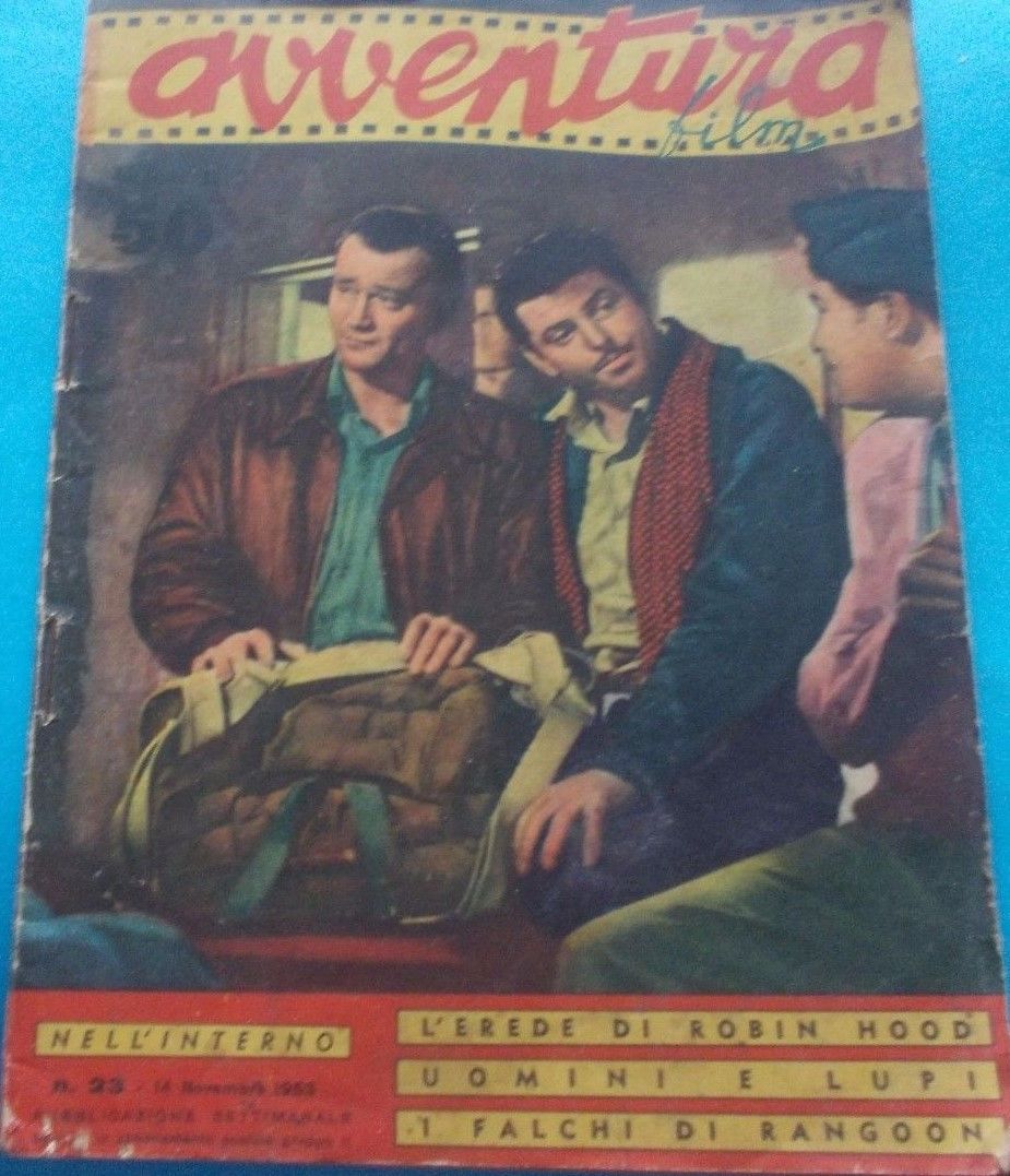 AVVENTURA FILM magazine side cover Issue 23 14 November 1953