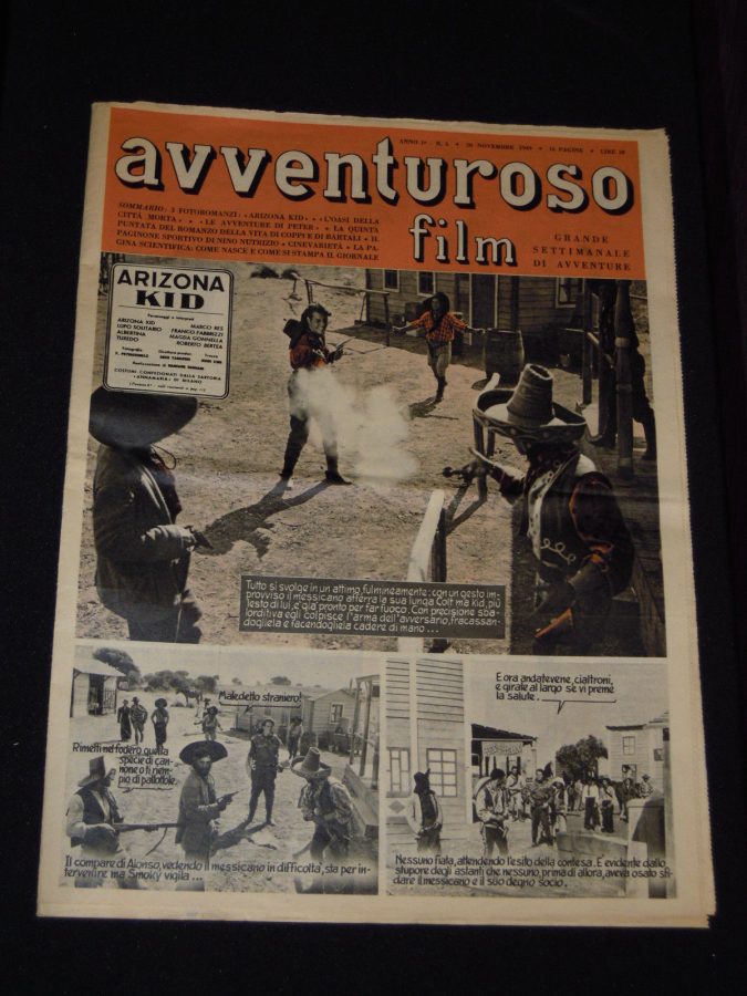 AVVENTUROSO FILM magazine side cover Issue 5 20 November 1949