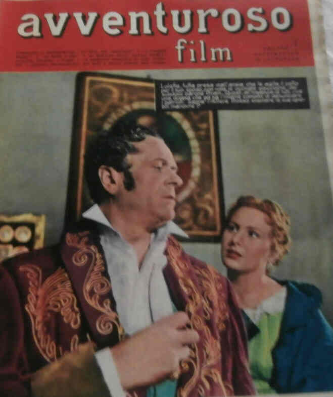 AVVENTUROSO FILM magazine side cover Issue 103 7 October 1951
