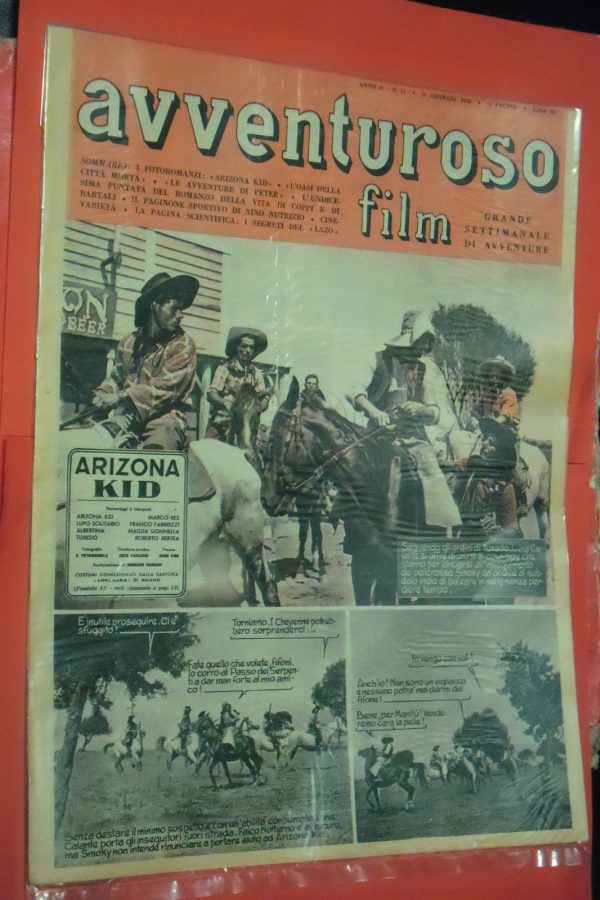 AVVENTUROSO FILM magazine side cover Issue 11 1 January 1950