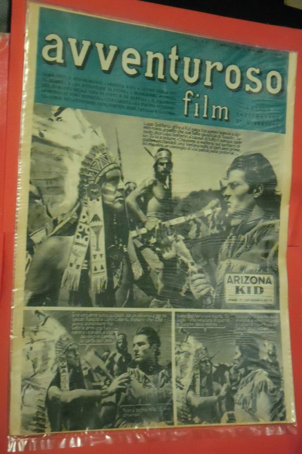 AVVENTUROSO FILM magazine side cover Issue 12 8 January 1950