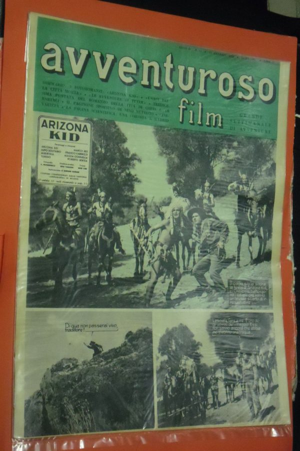 AVVENTUROSO FILM magazine side cover Issue 13 15 January 1950